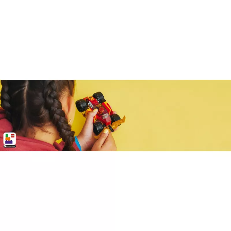 LEGO 71780 NINJAGO Kainio lenktyninis automobilis EVO 2v1 lenktynių automobilio modelis į visureigį, statybos rinkinys vaikams nuo 6 metų