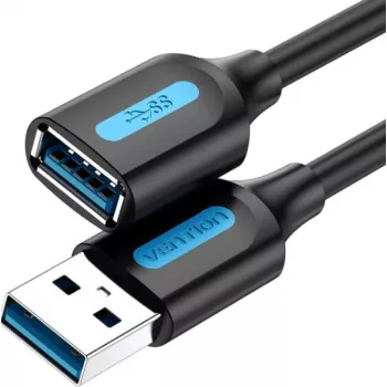 USB 3.0 ilginimo laidas Vention CBHBI, kištukas į lizdą, 3 m, juodas