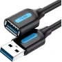 USB 3.0 ilginimo laidas Vention CBHBI, kištukas į lizdą, 3 m, juodas