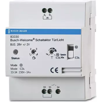BUSCH JAEGER 83330 – perjungimo pavara, montavimui ant DIN bėgio, IP20, balta, 350 W