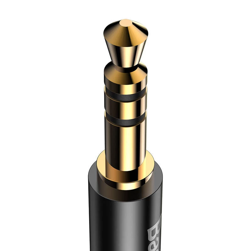 Baseus Yiven garso laidas USB-C į 3,5 mm lizdą, 1,2 m (Juoda)