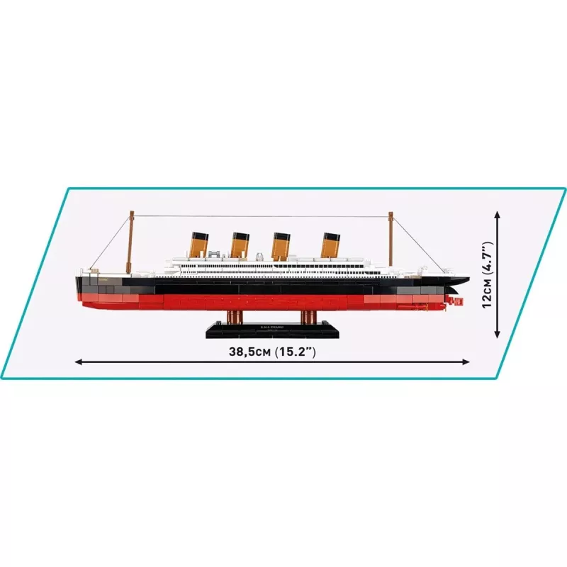 Konstruktorius Cobi R.M.S. Titanic modelis 593 detalės COBI-1680 — mastelinis modelis iš kaladėlių