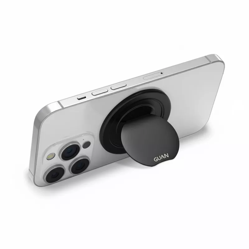 GUAN MagSafe žiedas, skirtas iPhone, juodas, GA-SPG23PBLK