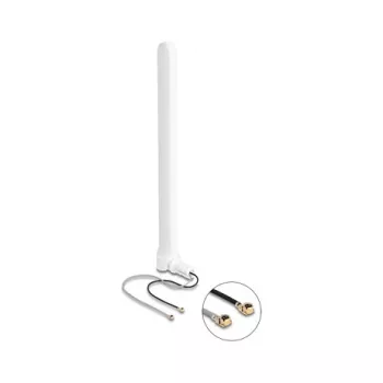 DELOCK WiFi 6 dviguba antena su 2 x I-PEX MHF I kištukais – kryptinė tinklo antena