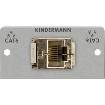 RJ-45 lizdas Kindermann 7444000526 (Cat-6/Cat-6a, aliuminio pusinė plokštelė)
