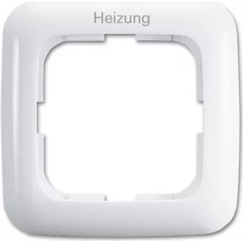 BUSCH-JAEGER Rahmen mit Aufdruck ,,Heizung-Notschalter' 2511JH-214 Reflex SI alpinweiss 2511JH-214 (1725-0-1009)