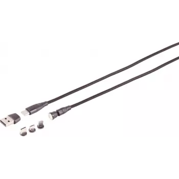 USB-C magnetinis kabelis ShiverPeaks 14-19021 6in1 60W su keičiamais antgaliais
