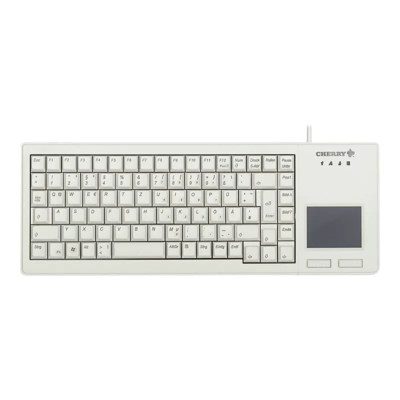 CHERRY XS Touchpad klaviatūra USB QWERTY pilno dydžio išdėstymas Pilka