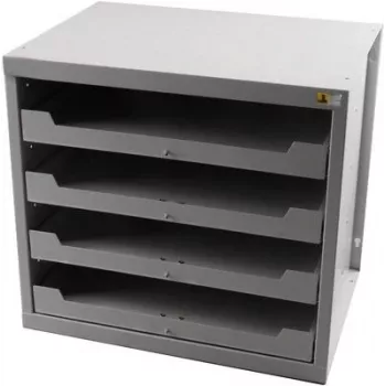 Allit EuroPlus Depot M 455805 stalčių sistemos korpusas, 380 x 465 x 505 mm, pilkas