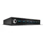 Lindy 7 Portų USB 3.0 Metalinis USB HUB, USB 3.2 Gen 1 (3.1 Gen 1) Type-A, 5000 Mbit/s, Juodas, 0.8 m, 185 mm, 75 mm
