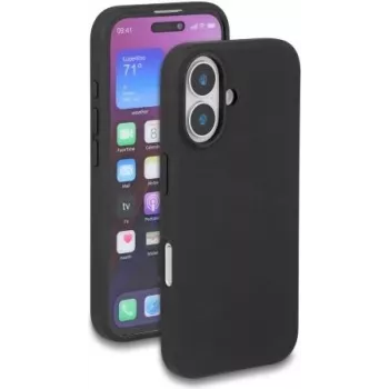 Apsauginis minkšto lietimo silikoninis dėklas DELOCK, skirtas iPhone 16 – juodas