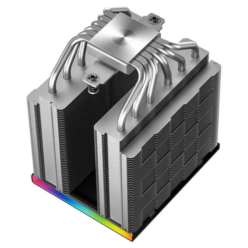 Oro aušintuvas procesoriui DeepCool AK620 Digital SE, dviejų bokštų, 6x Ø6 mm šilumos vamzdeliai, 2x 120 mm PWM ventiliatoriai, RGB, aukštis 161 mm