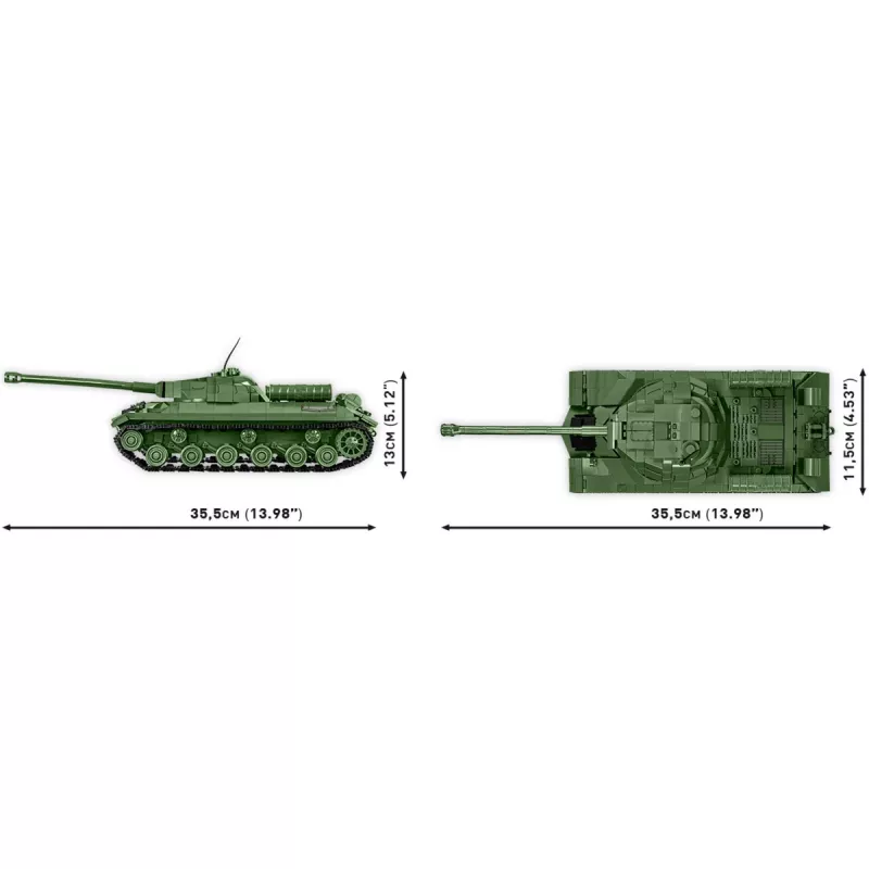 COBI Historical Collection Antrojo pasaulinio karo IS-3 sovietų sunkusis tankas