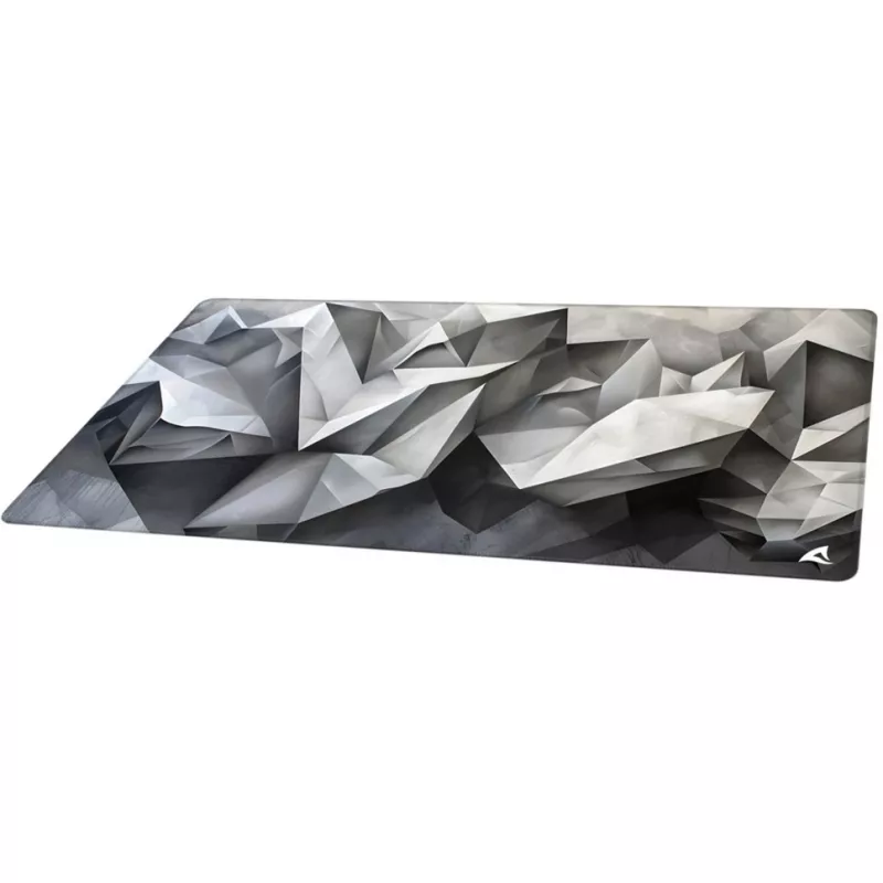 Žaidimų pelės kilimėlis Sharkoon SKILLER SGP40 D17, abstraktus kristalinis raštas, pilkas/baltas, 1000 x 500 mm