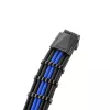 Maitinimo laidų rinkinys CableMod C-Series PRO ModMesh 12VHPWR StealthSense juodas/mėlynas pintas