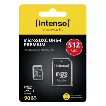 Intenso microSD kortelė UHS-I Premium 512 GB Class 10