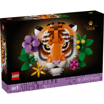 LEGO Art Fauna Collection Tigro rinkinys 31217 – pastatomas tigro modelis