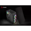 PC korpusas SAVIO Noctis Glass RGB – juodas, ATX/Micro-ATX, 210×410×450 mm, 3×120 mm priekiniai ventiliatoriai