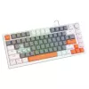 Savio ASTRAL WHITE JADE 3 COLOURS klaviatūra, žaidimų, USB, QWERTY US International