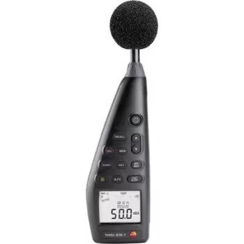 Testo 816-1 garso lygio matuoklis, skaitmeninis, A/C svėrimas, greitas/lėtas, 30-130 dB, 1,4 dB, 0,1 dB (0563 8170)