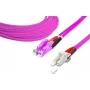 Lightwin Aukštos kokybės dvipusis LWL šuoliukas - MM OM4 - LSH - LC (LDP-50 LSH-LC 3.0 OM4)
