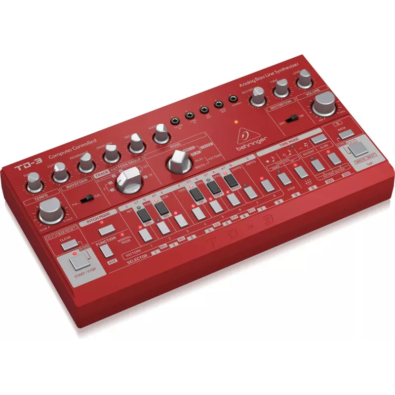 Analoginis sintezatorius Behringer TD-3-RD Red 9V DC