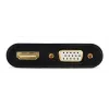 Gembird A-HDMIM-HDMIFVGAF-01 adapteris iš HDMI kištuko į HDMI lizdą + VGA lizdą, su garsu ir maitinimo jungtimi