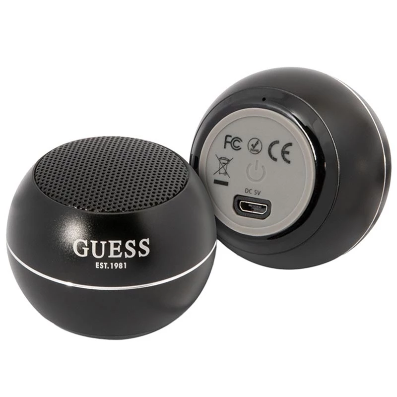 Nešiojamas garsiakalbis Guess Mini Bluetooth 3W juodas