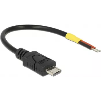 USB kabelis DeLOCK 82697 Micro-USB B 0,1 m juodas