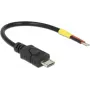 USB kabelis DeLOCK 82697 Micro-USB B 0,1 m juodas