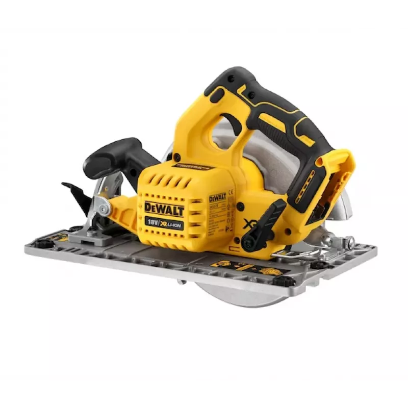 DEWALT 18V XR bešepetėlis 184 mm diskinis pjūklas su bėgių sistema