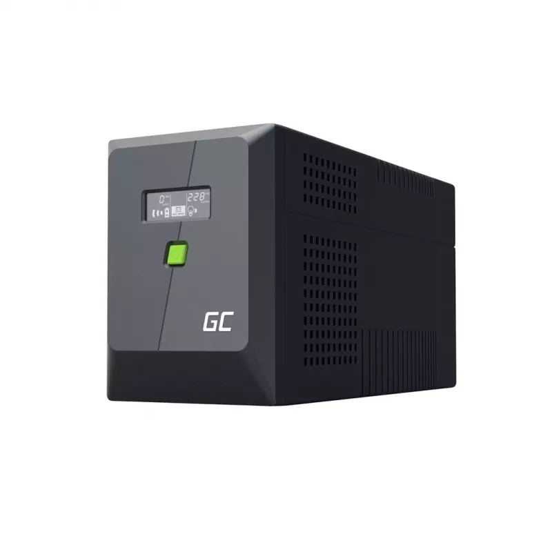 Nepertraukiamo maitinimo šaltinis UPS Line-Interactive 2 kVA 1200 W, Green Cell, 4 AC lizdai, USB, 12 V 9 Ah VRLA (bokštas)