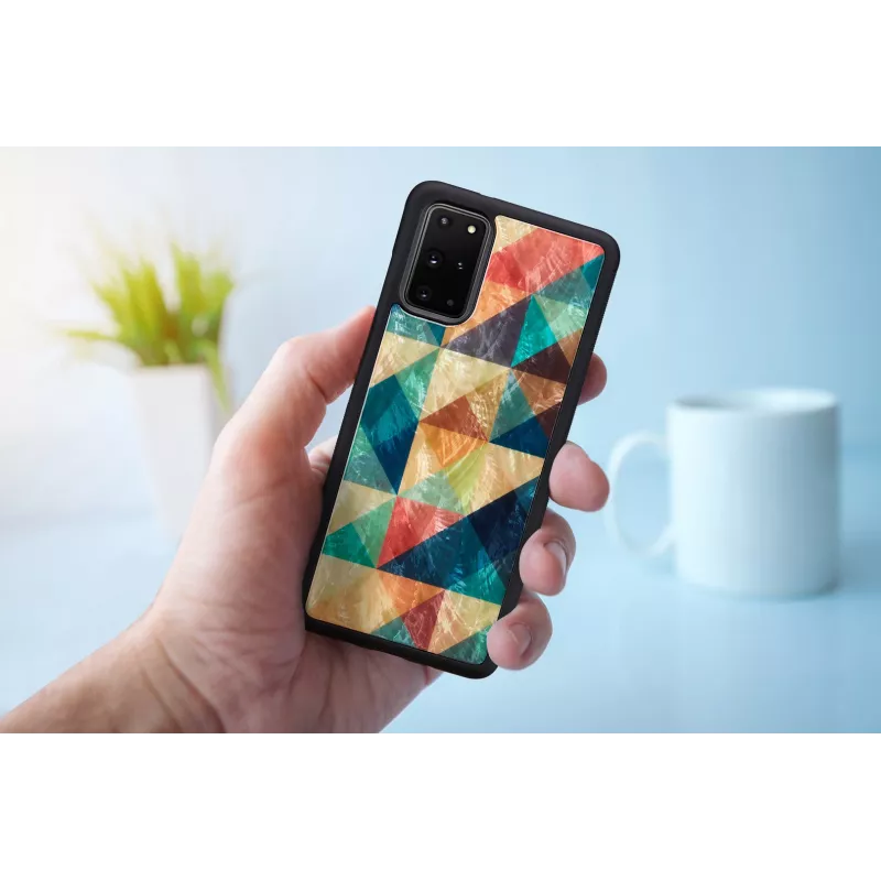 Apsauginis dėklas iKins Samsung Galaxy S20+ mozaikinis juodas