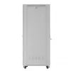 Stovimas serverinis spintos korpusas LANBERG FF01-8047-12SL 47U 800x1000 mm pilkas su priekinėmis ir galinėmis stiklinėmis durimis bei LCD skydelio vieta