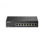 Nevaldytas jungiklis D-Link DMS-108P/E 8 prievadų 2.5G PoE++ 40 Gbit/s