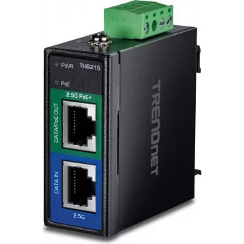 TRENDnet TI-IG215 PoE+ Injektor Industrial 2.5G - 1 Gbps - Ethernet