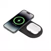Belkin WIZ021VFBK - 2-in-1 belaidžio įkrovimo stotelė su Qi2 technologija 15 W, juoda