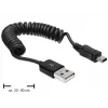 USB kabelis DeLOCK USB 2.0 0,6 m USB A Mini-USB A juodas