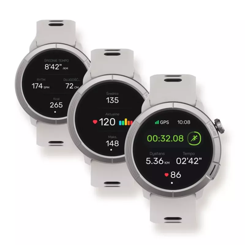 Stelio Activ Pro GPS STSWA102TN išmanusis laikrodis, 46 mm titano korpusas