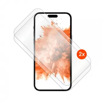 Grūdinto stiklo apsauginis stikliukas FIXED, skirtas Apple iPhone 17 Pro – 2 vnt., 2,5D užapvalinti kraštai