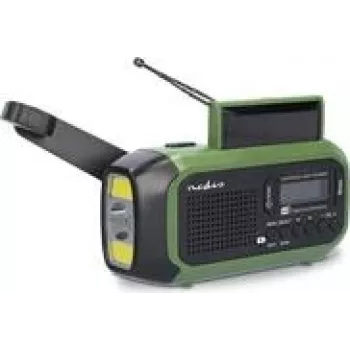 Nedis RDDBCR2000GN avarinis radijo imtuvas DAB+, UKW, FM, žalia, juoda