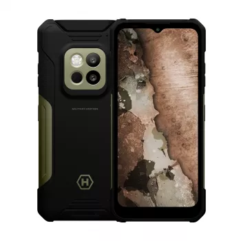 HAMMER Construction 2 Thermal 5G Military Edition 16,7 cm (6,58 inch) Dual SIM Android 14 USB Type-C 8 GB 256 GB 6500 mAh Juoda, Žalia