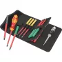 Kraftform Kompakt VDE 16 Universal 1 Tool Finder, 16-teilig, Schraubendreher rot/gelb, inkl. Steckgriff, Phasenprüfer, VDE-Wechselklingen