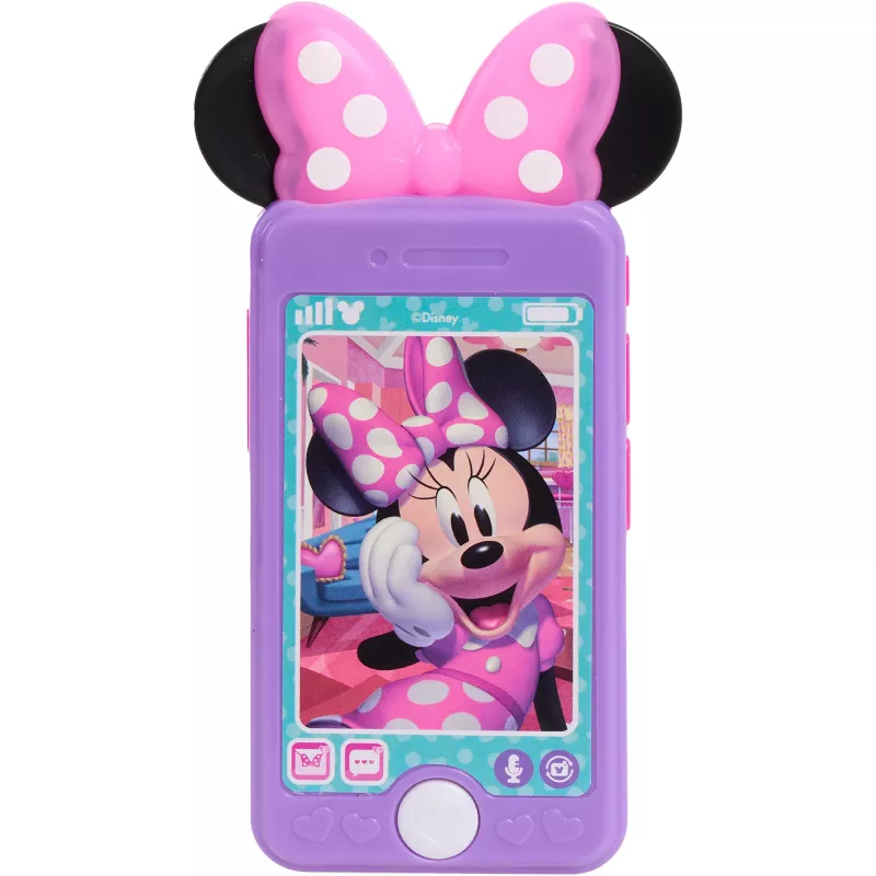 Disney Junior Minnie Mouse „Chat With Me“ mobilaus telefono rinkinys, vaidmenų žaidimui