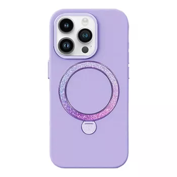 Apsauginis dėklas telefonui Joyroom PN-14L4 Dancing Circle, skirtas iPhone 14 Pro Max, violetinis, plonas