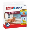 Tesa guminė sandarinimo juosta D profilis H0538900 tarpams nuo 3 iki 7 mm, 0,009 x 25 m