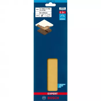 Šlifavimo popieriaus lakštai Bosch EXPERT 2608901112 93x230 mm – rinkinys 10 vnt.