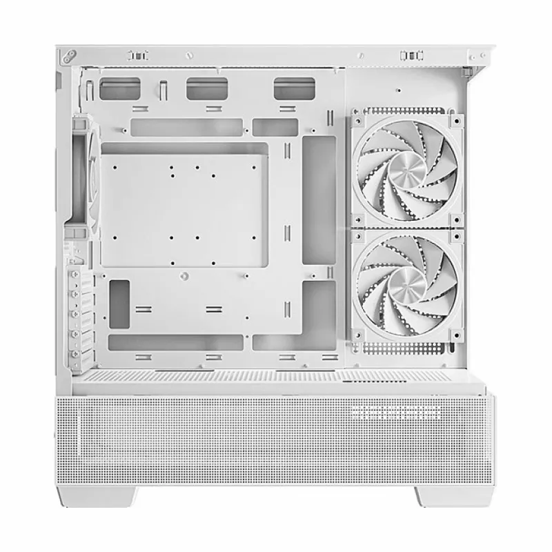 Korpusas DeepCool CG380 3F WH — Baltas, Midi Tower, 235×437×451 mm, ITX/mATX, 3x 120 mm ventiliatoriai