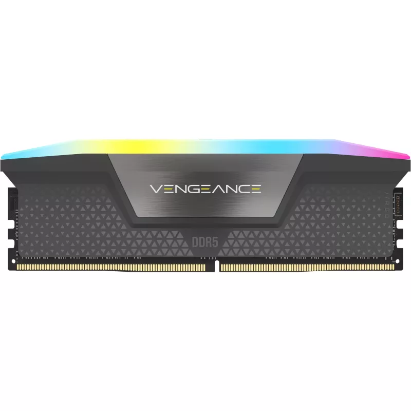 Corsair Vengeance RGB 64 GB (4x 16 GB) DDR5-6000 MHz Quad-Kit, juodos spalvos, CMH64GX5M4B6000C36