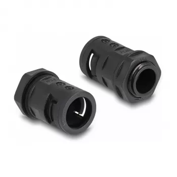 Kabelio apsauginis gofruotas vamzdelis DeLOCK 60463 Juodas Plastikas 15,8 mm x 2 m